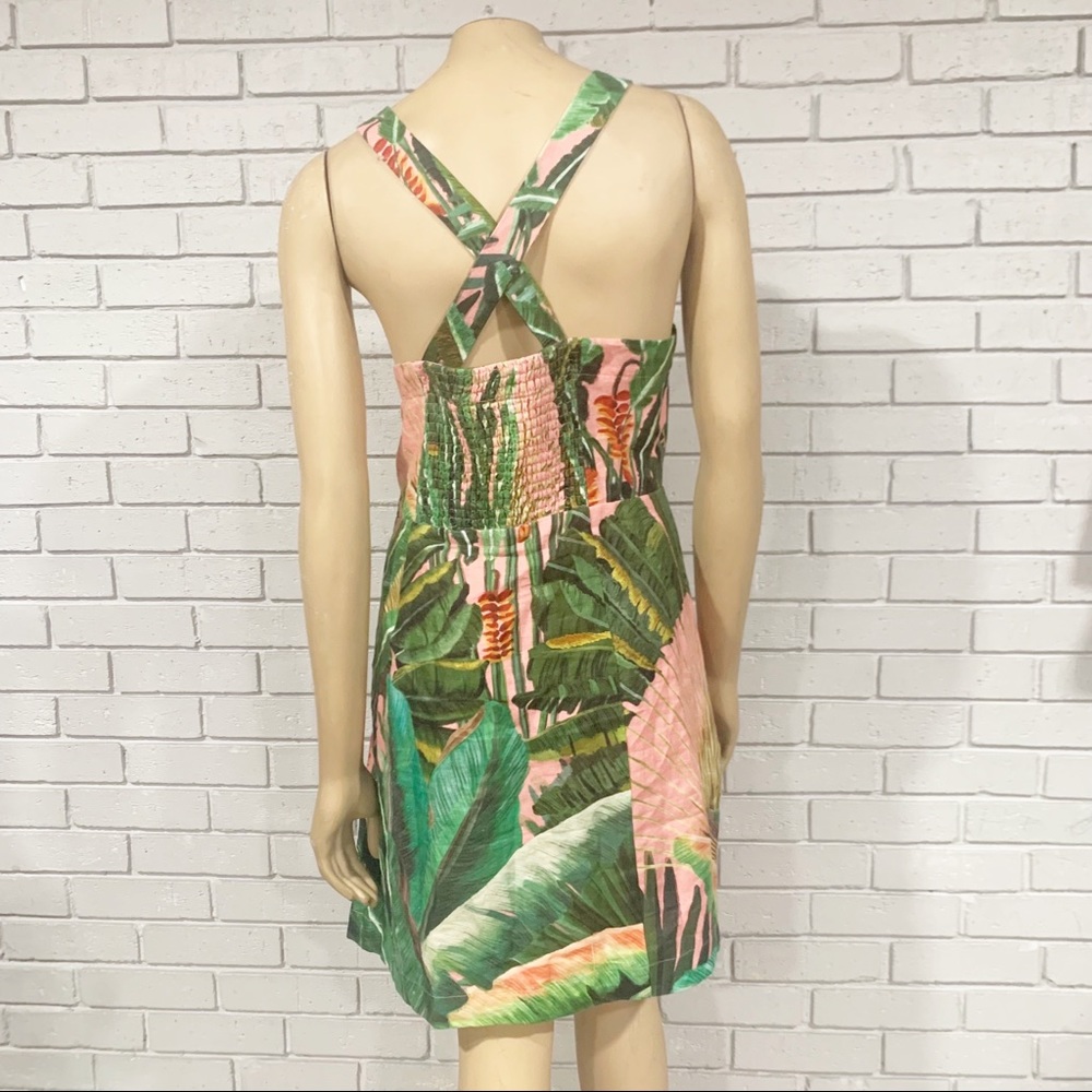Farm Rio Women's Amazonia Forest Linen Minidress - Picture 6 of 11